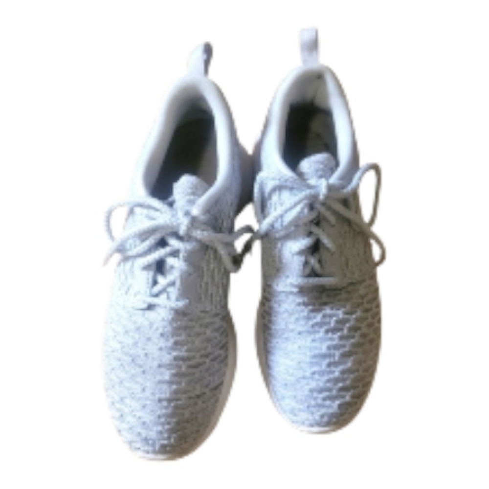 Nike Gray and White Knit Sneakers